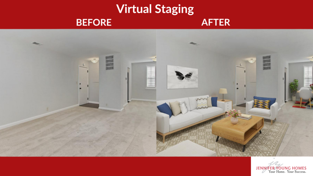 Before and After Virtual Staging